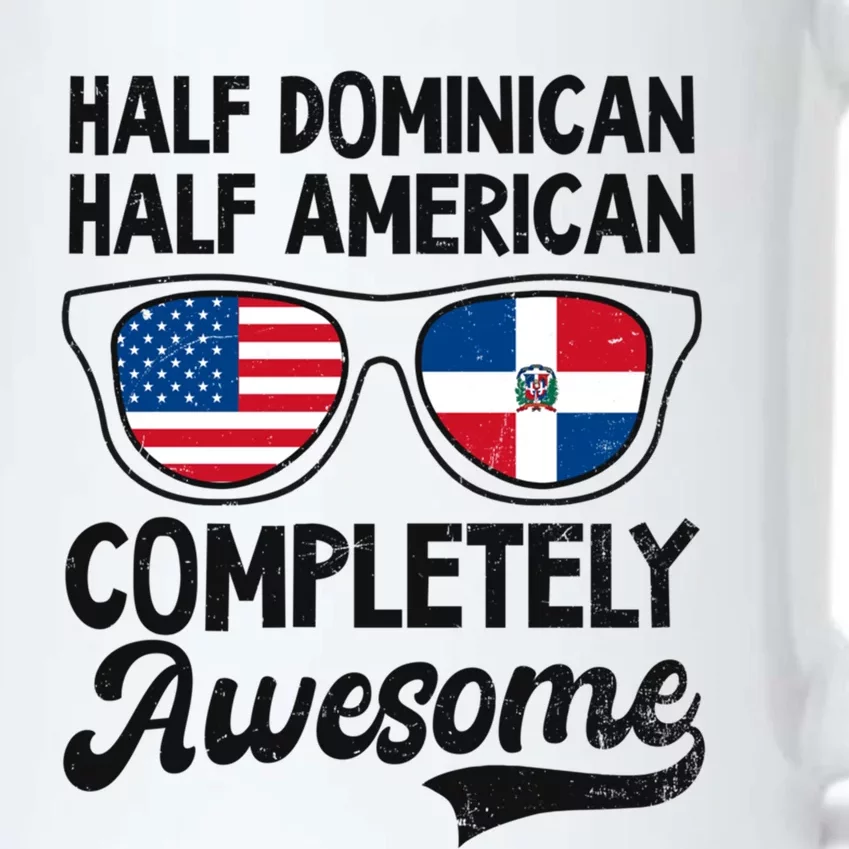 Half Dominican American Awesome Design Dominican Republic Gift Black Color Changing Mug