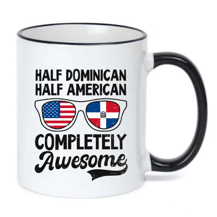 Half Dominican American Awesome Design Dominican Republic Gift Black Color Changing Mug