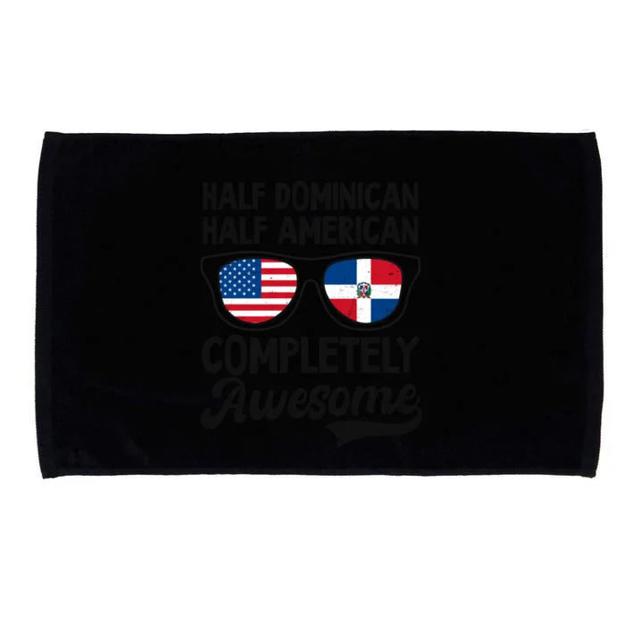 Half Dominican American Awesome Design Dominican Republic Gift Microfiber Hand Towel