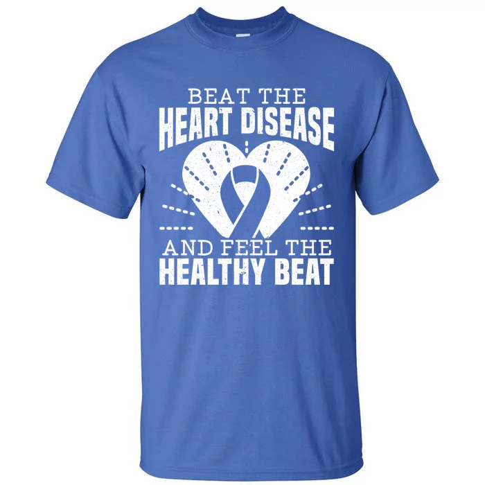 Heart Disease Awareness Month Heartbeat Gift Tall T-Shirt