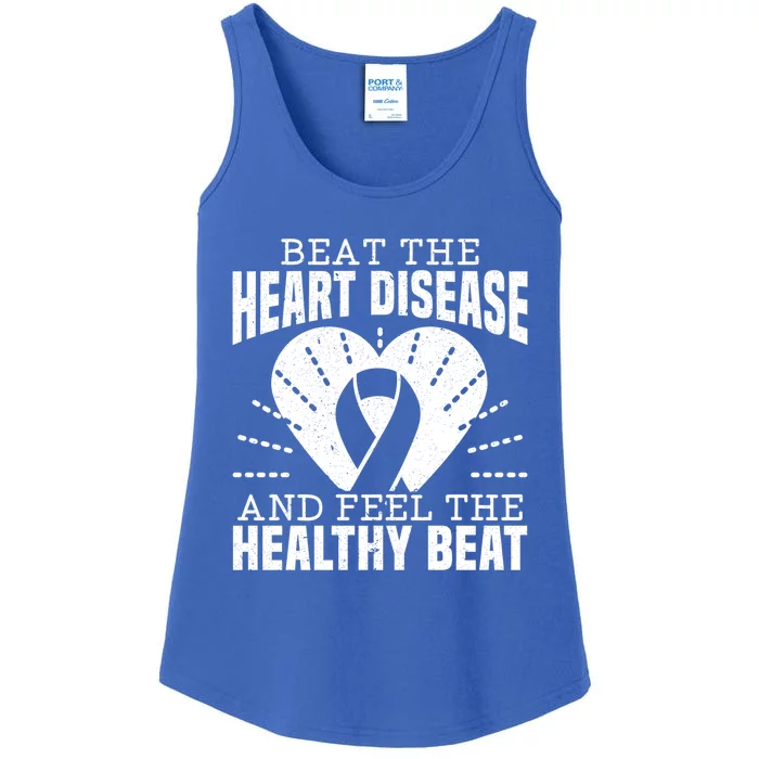 Heart Disease Awareness Month Heartbeat Gift Ladies Essential Tank