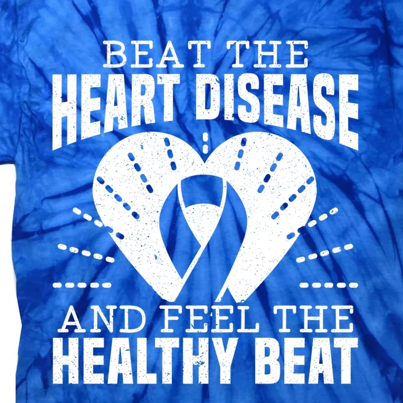 Heart Disease Awareness Month Heartbeat Gift Tie-Dye T-Shirt