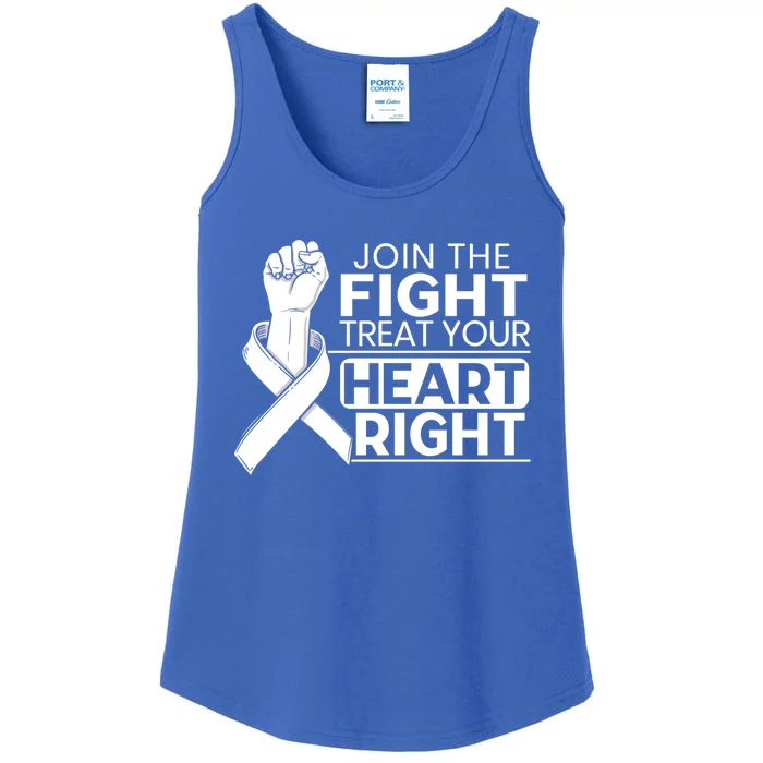 Heart Disease Awareness Month Heartbeat Funny Gift Ladies Essential Tank