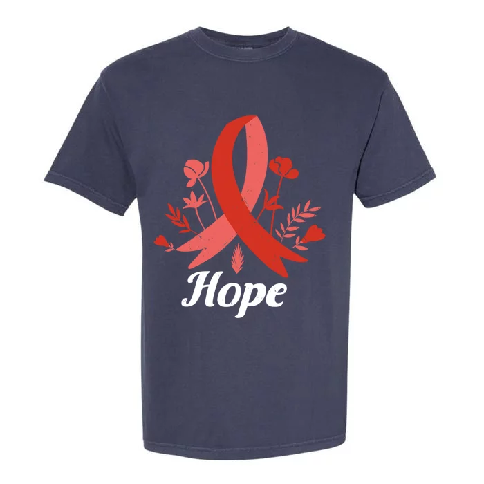 Heart Disease Awareness Month Hope Vintage Heart Health Gift Garment-Dyed Heavyweight T-Shirt