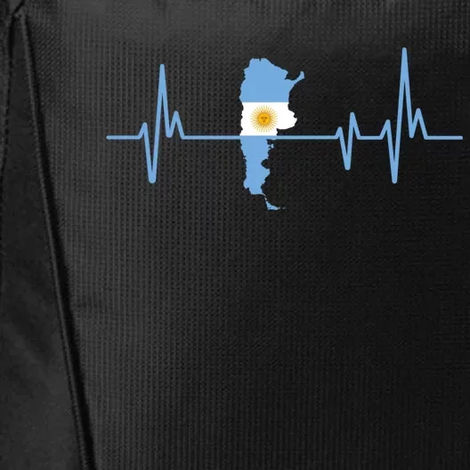 Heartbeat Design Argentinian Flag Argentina Cute Gift City Backpack