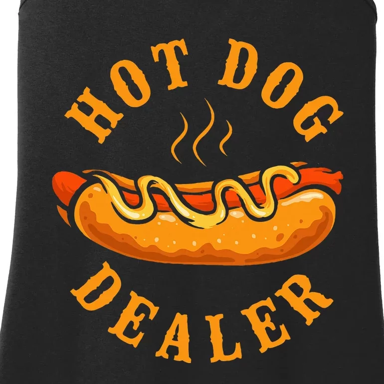 Hot Dog Adult Hot Dog Dealer Ladies Essential Tank