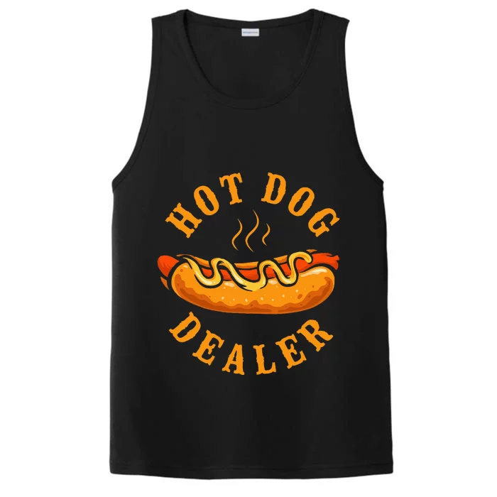 Hot Dog Adult Hot Dog Dealer Performance Tank