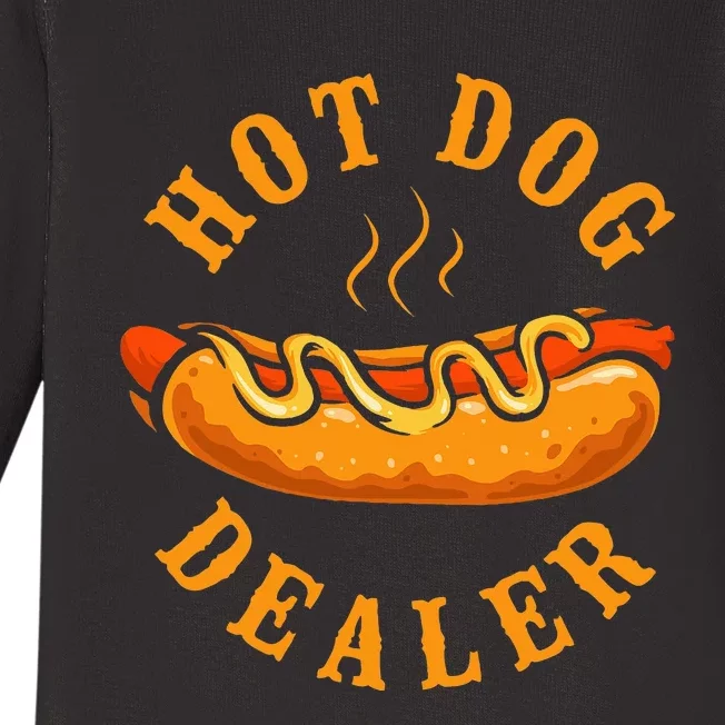 Hot Dog Adult Hot Dog Dealer Baby Long Sleeve Bodysuit