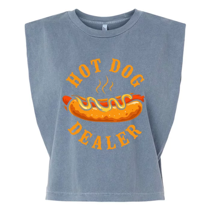 Hot Dog Adult Hot Dog Dealer Garment-Dyed Women's Muscle Tee