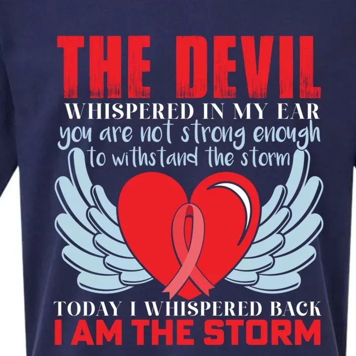 Heart Disease Awareness Month Gift Sueded Cloud Jersey T-Shirt