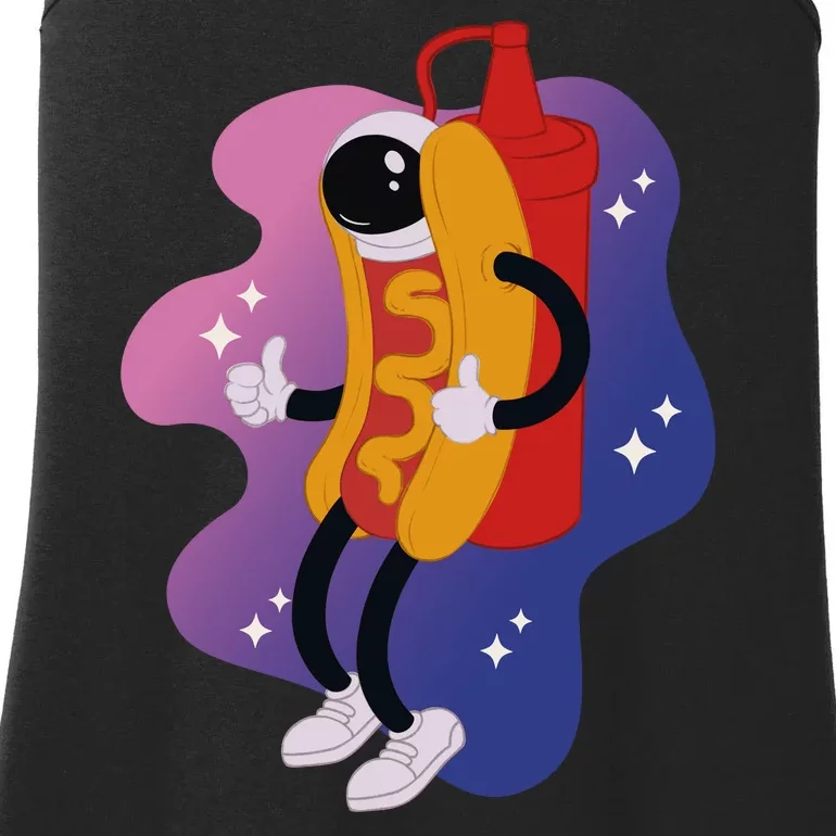 Hot Dog Astronaut Ladies Essential Tank