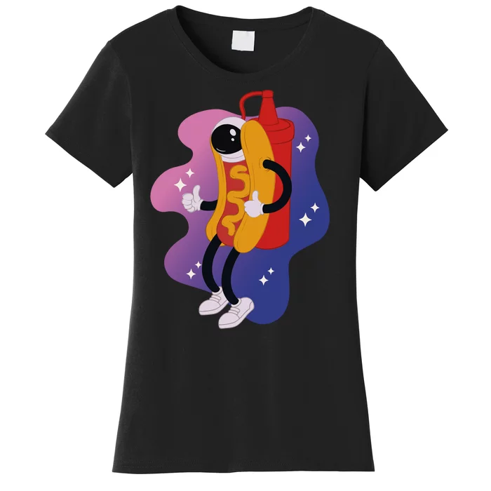 Hot Dog Astronaut Women's T-Shirt