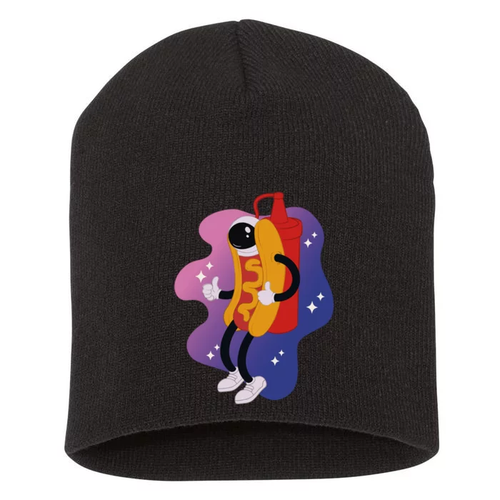 Hot Dog Astronaut Short Acrylic Beanie