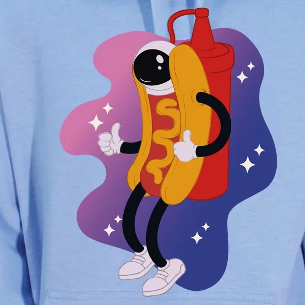 Hot Dog Astronaut Unisex Surf Hoodie