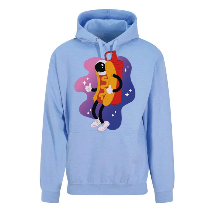 Hot Dog Astronaut Unisex Surf Hoodie