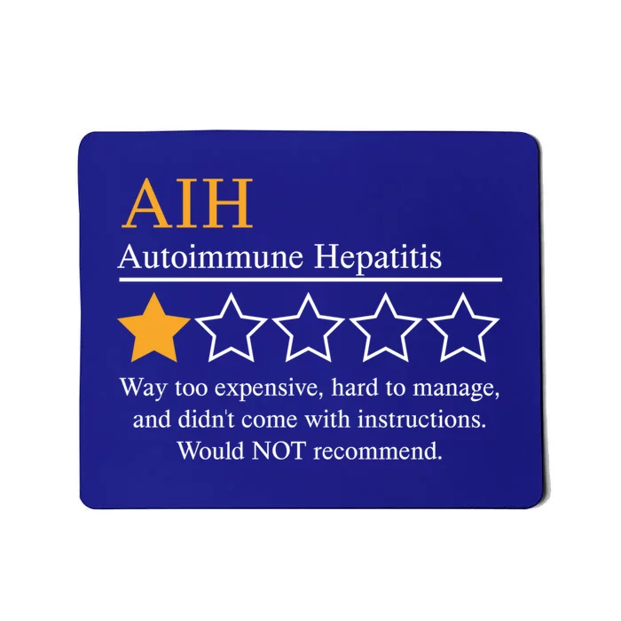 Hepatitis Disease Awareness Month 2024 Aih Not Recomd Funny Gift Mousepad