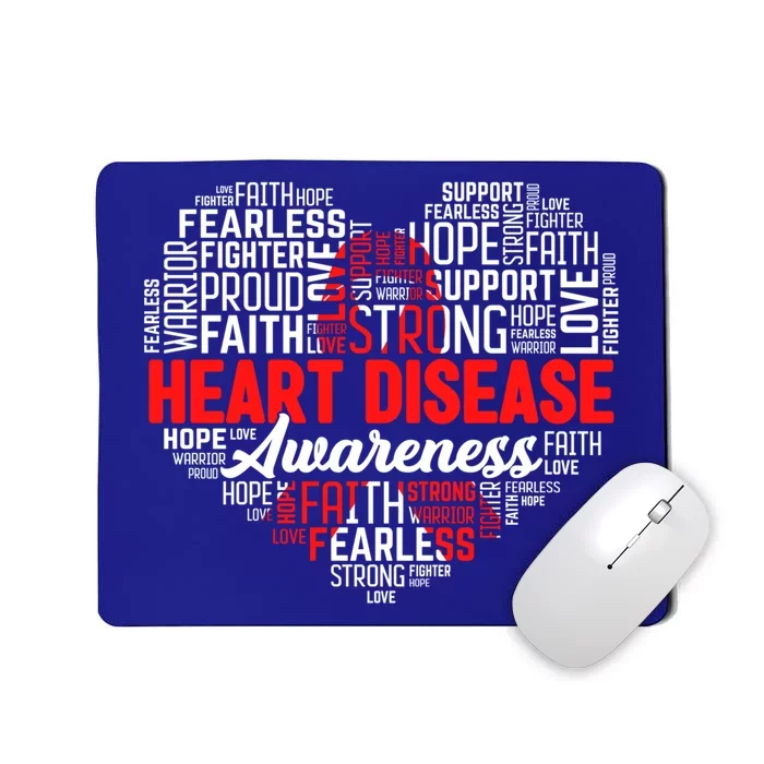 Heart Disease Awareness Month Wear Red Week Red Ribbon Meaningful Gift Mousepad