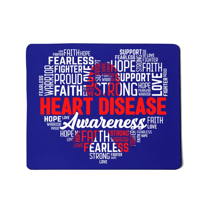 Heart Disease Awareness Month Wear Red Week Red Ribbon Meaningful Gift Mousepad