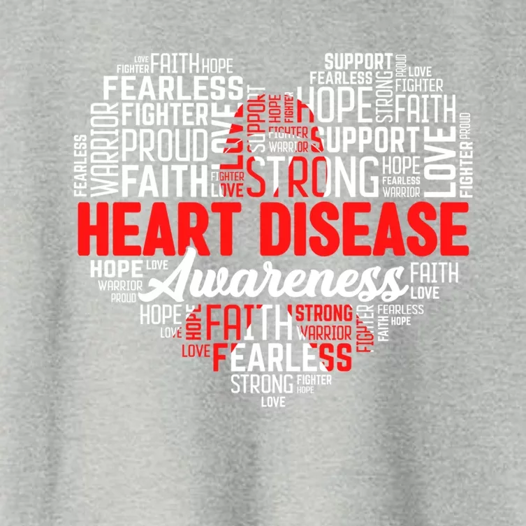 Heart Disease Awareness Month Wear Red Week Red Ribbon Meaningful Gift Women's Crop Top Tee