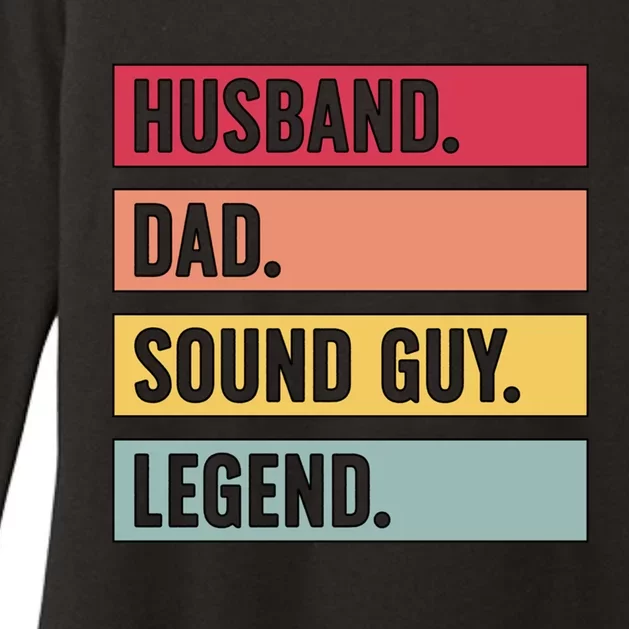 Husband Dad Audio Engineer Sound Engineer Audio Engineering Gift Womens CVC Long Sleeve Shirt