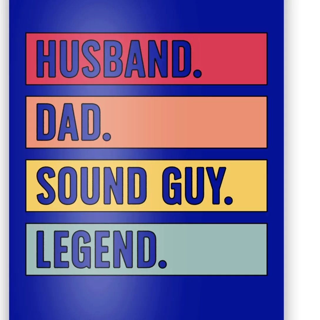 Husband Dad Audio Engineer Sound Engineer Audio Engineering Gift Poster