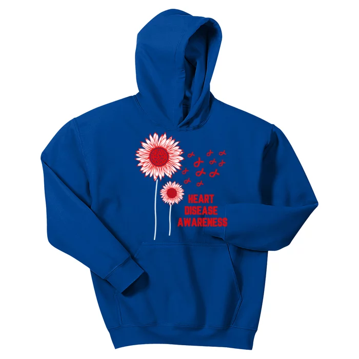 Heart Disease Awareness Red Ribbon Gift Kids Hoodie