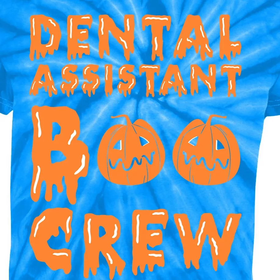 Halloween Dental Assistant Boo Crew Gift Kids Tie-Dye T-Shirt