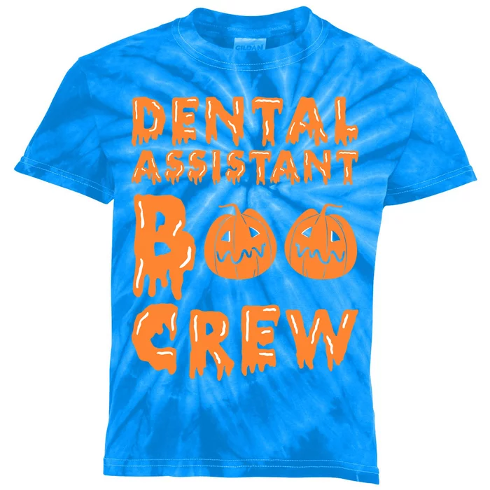 Halloween Dental Assistant Boo Crew Gift Kids Tie-Dye T-Shirt