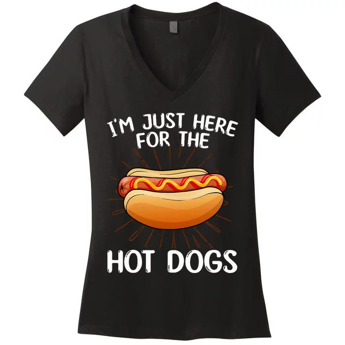 Hot Dog Art Hot Dog Stand Hot Dog Women's V-Neck T-Shirt