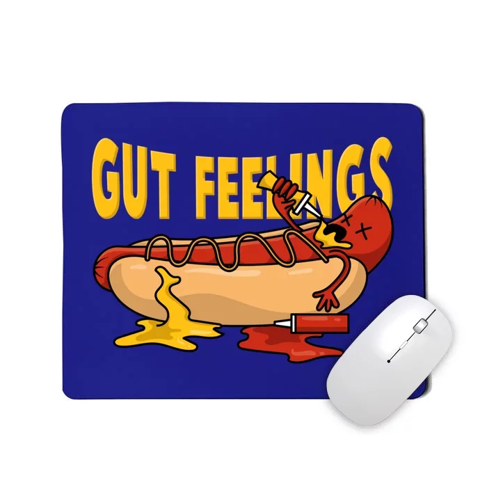 Hot Dog And Bun Gut Feelings Funny Sausage Food Coma Gift Mousepad