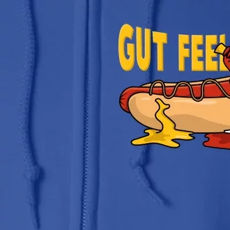 Hot Dog And Bun Gut Feelings Funny Sausage Food Coma Gift Full Zip Hoodie