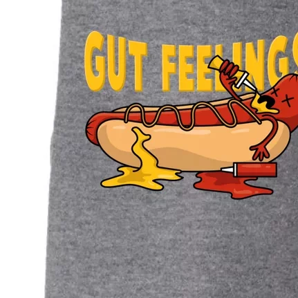 Hot Dog And Bun Gut Feelings Funny Sausage Food Coma Gift Doggie 3-End Fleece Hoodie