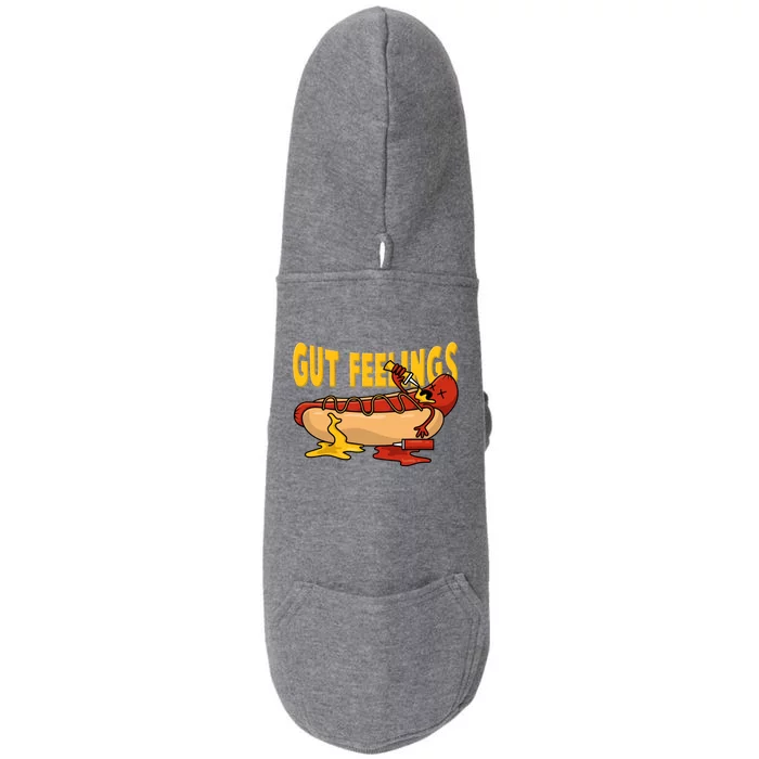 Hot Dog And Bun Gut Feelings Funny Sausage Food Coma Gift Doggie 3-End Fleece Hoodie