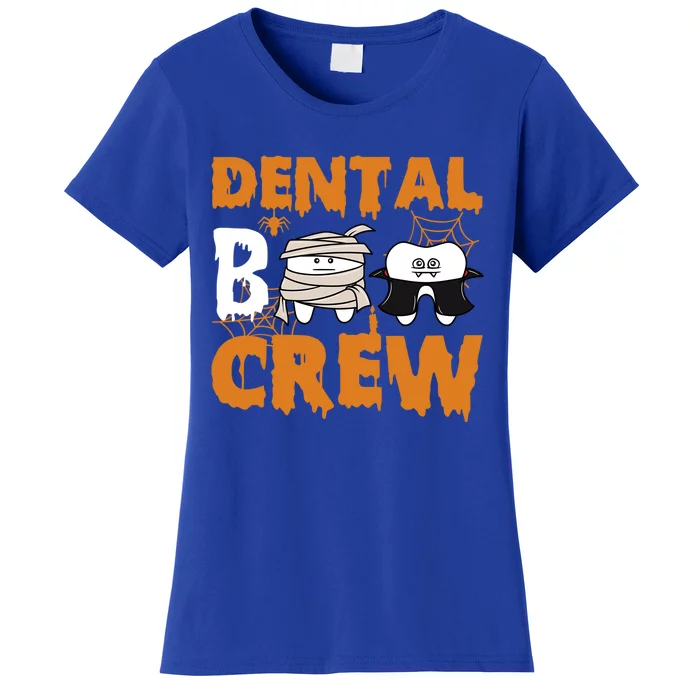 Halloween Dental Boo Crew Dentist Assistant Tooth Teeth Cool Gift Women's T-Shirt