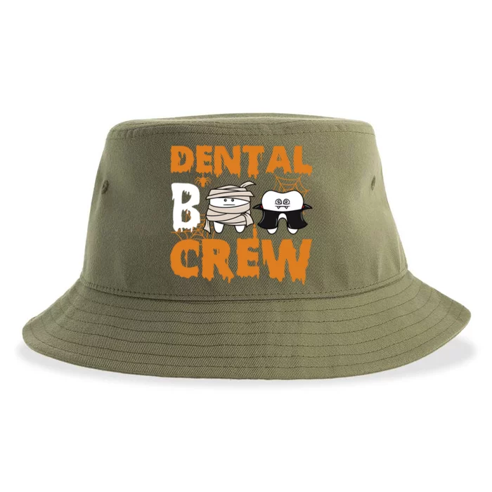 Halloween Dental Boo Crew Dentist Assistant Tooth Teeth Cool Gift Sustainable Bucket Hat