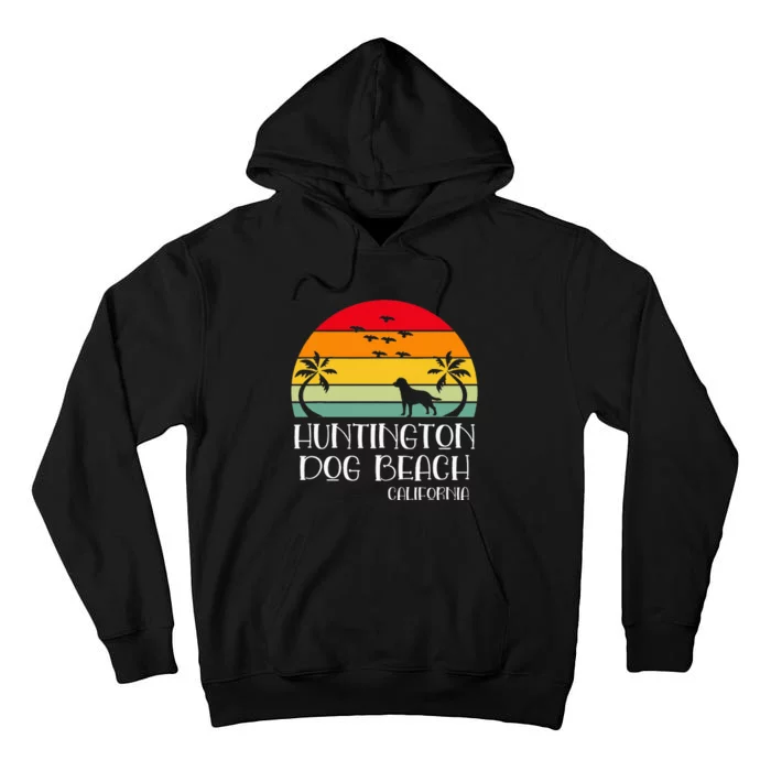 Huntington Dog Beach California Tall Hoodie