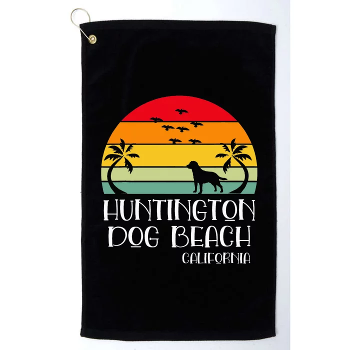 Huntington Dog Beach California Platinum Collection Golf Towel