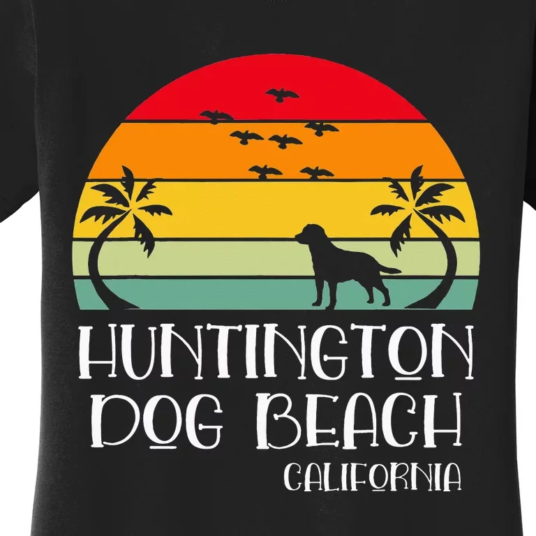 Huntington Dog Beach California Women's T-Shirt