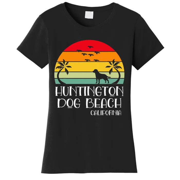 Huntington Dog Beach California Women's T-Shirt