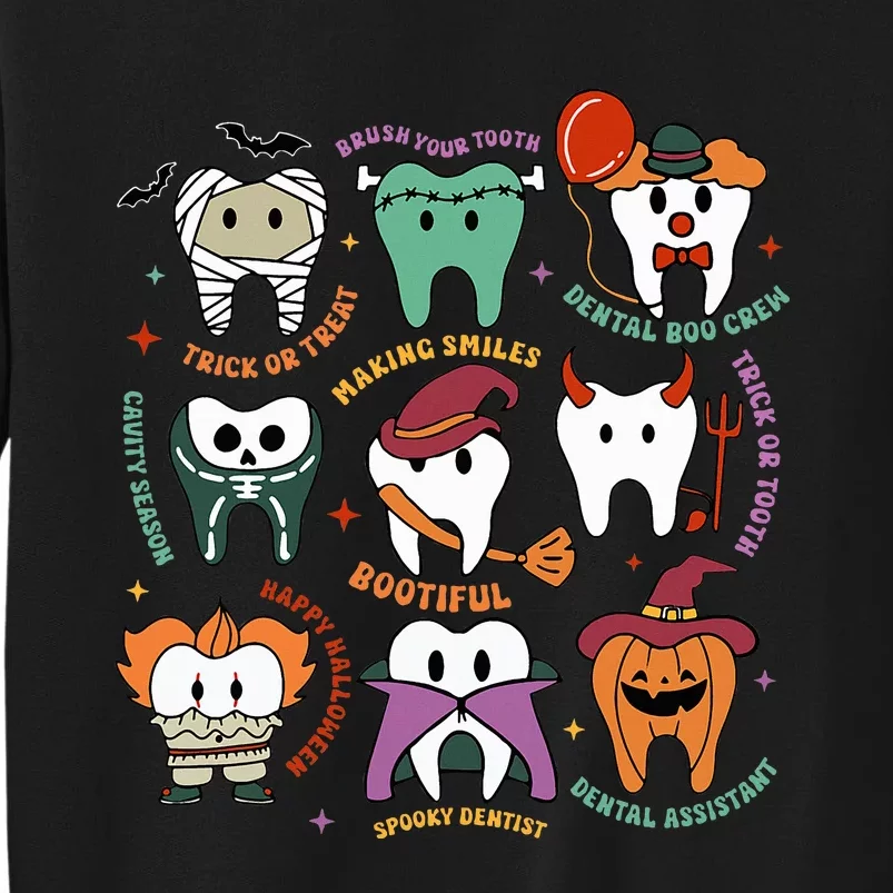 Halloween Dental Boo Crew Dentist Costume Teeth Sweatshirt