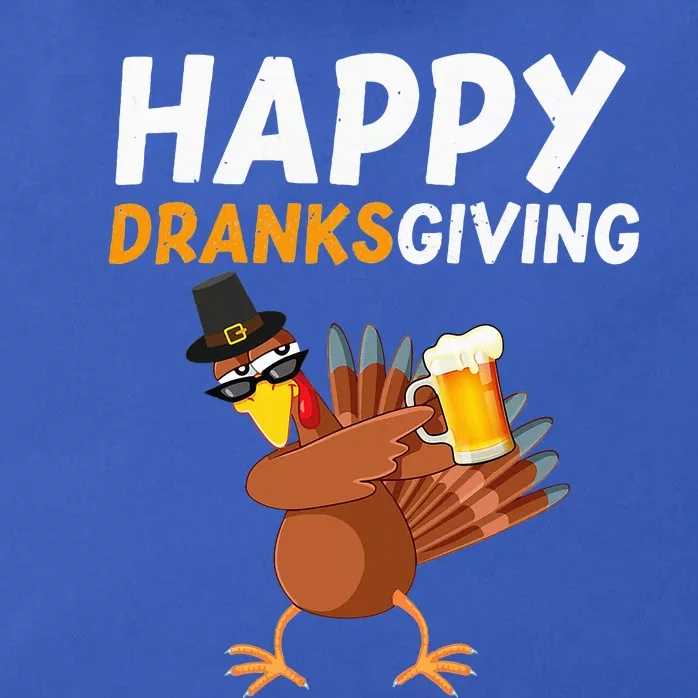 Happy Dranksgiving Beer Dabbing Turkey Pilgrim Zip Tote Bag