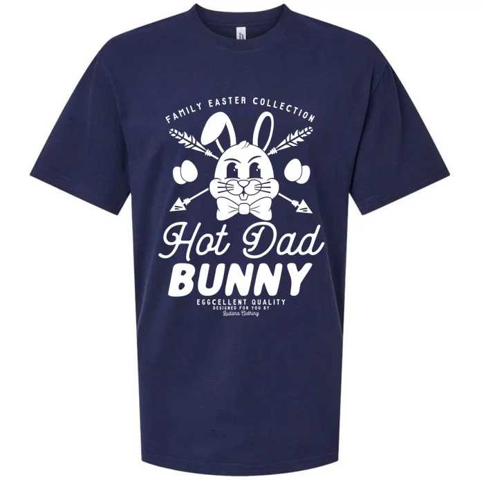 Hot Dad Bunny Matching Family Outfit Easter Party Pajama Great Gift Sueded Cloud Jersey T-Shirt