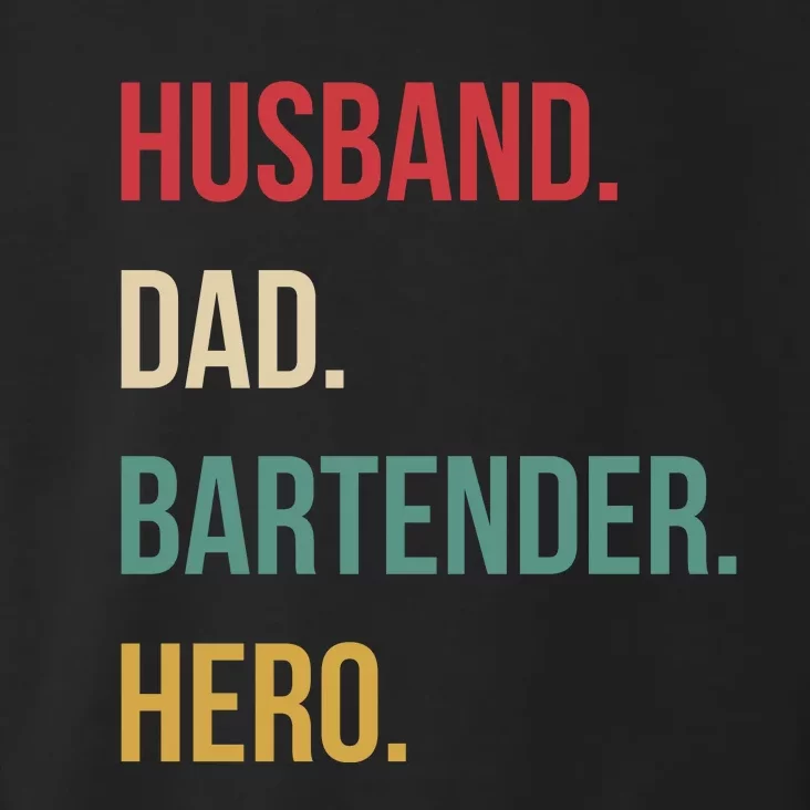 Husband Dad Bartender Hero Birthday Toddler Hoodie