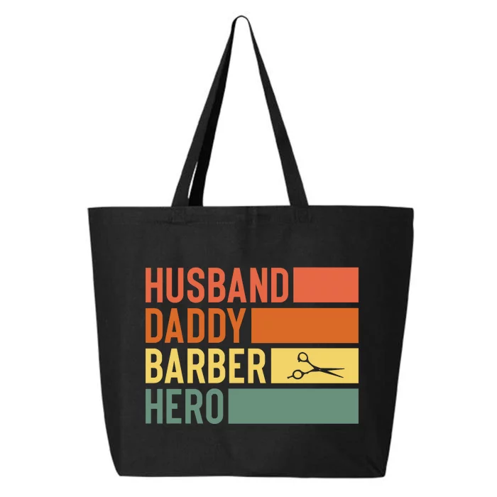 Husband Daddy Barber Hero The Walking Dad Funny Father's Day 25L Jumbo Tote