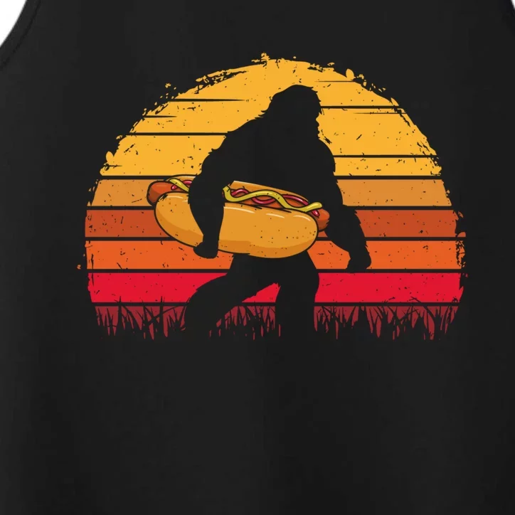 Hot Dog Bigfoot Legend Hotdog Sausage Frankfurter Wiener Gift Performance Tank