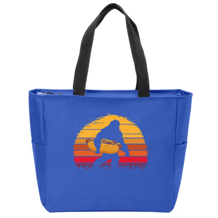 Hot Dog Bigfoot Legend Hotdog Sausage Frankfurter Wiener Gift Zip Tote Bag