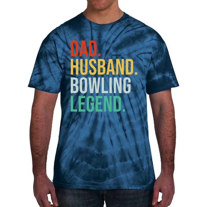 Husband Dad Bowling Legend Retro Father Vintage Father´s Day Tie-Dye T-Shirt