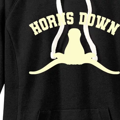 Horns Down Women's Fleece Hoodie