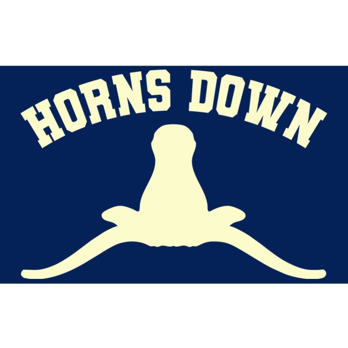 Horns Down Bumper Sticker