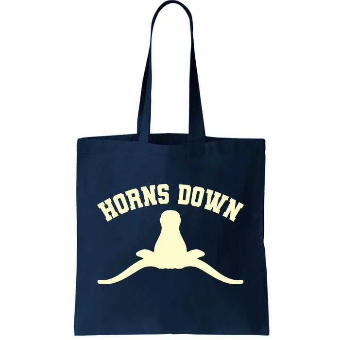 Horns Down Tote Bag